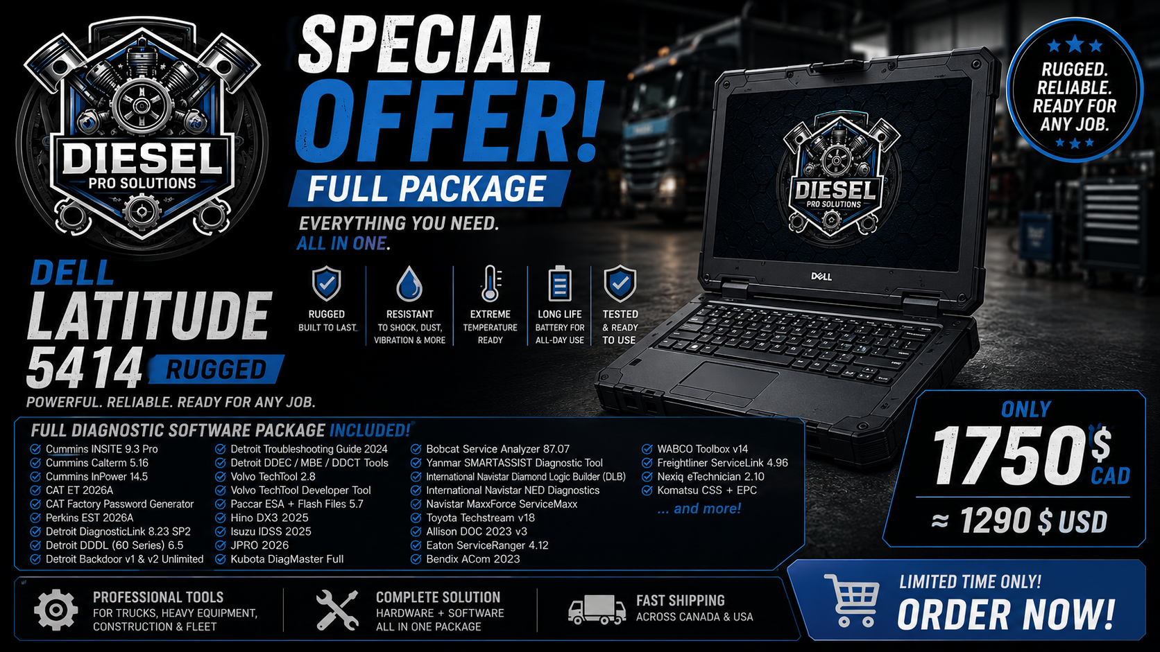 Dell Latitude 5414 Rugged – Full Diagnostic Package